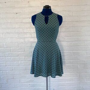 Sage Green Teen/Tween Dress with Polka Dots